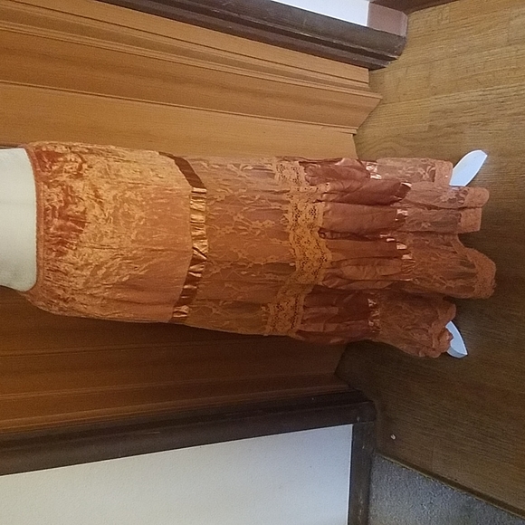 APOLLO RUST LONG SKIRT - Picture 4 of 4